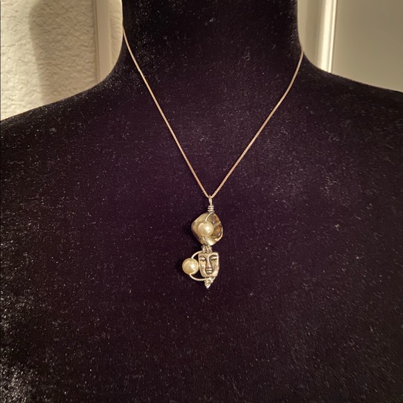 Designs by Janelle - Handmade Silver Wire Face Charm - Picture 6 of 15